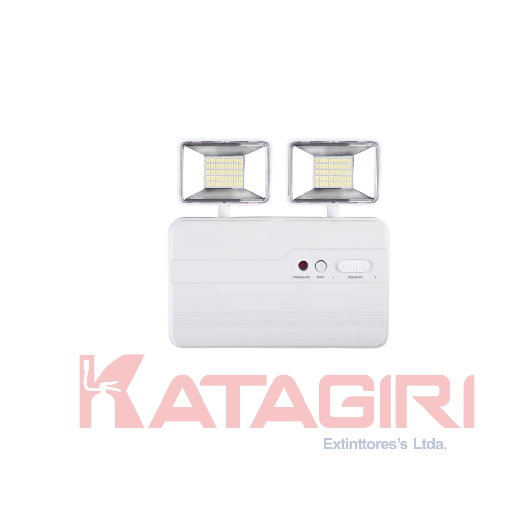 Luminária de Emergência LED 1.200 Lumens Faróis - Branco